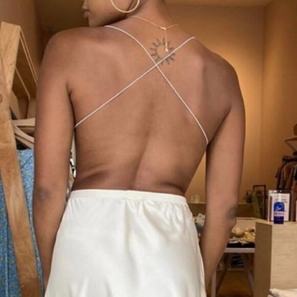 NWT Isalis Candy Silk Hazelnut Brown Top - Size: Large - Picture 5 of 5